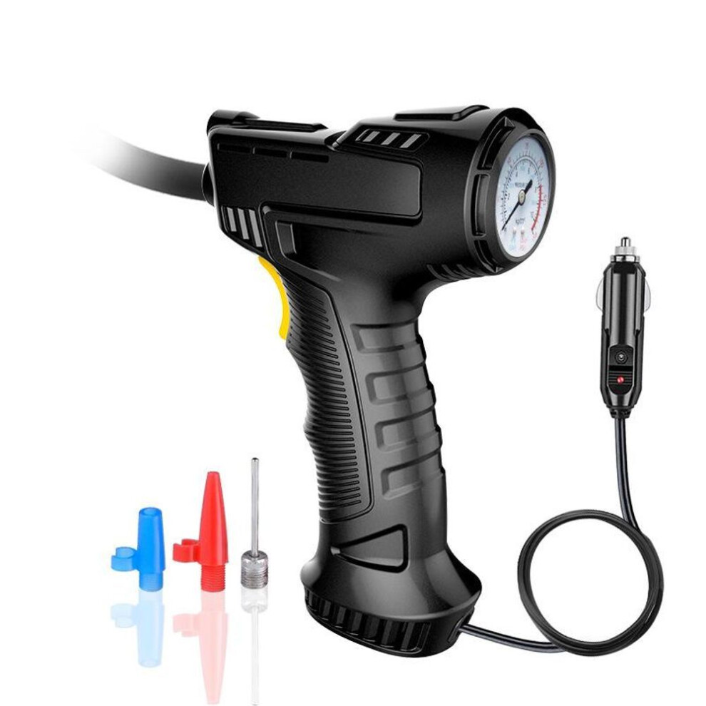(black, car plug) 900psi 120w Rechargeable Air Compressor Wireless Inflatable Pump Portable Air Pump Car Tire Inflator Digital For Car Bicycle Balls