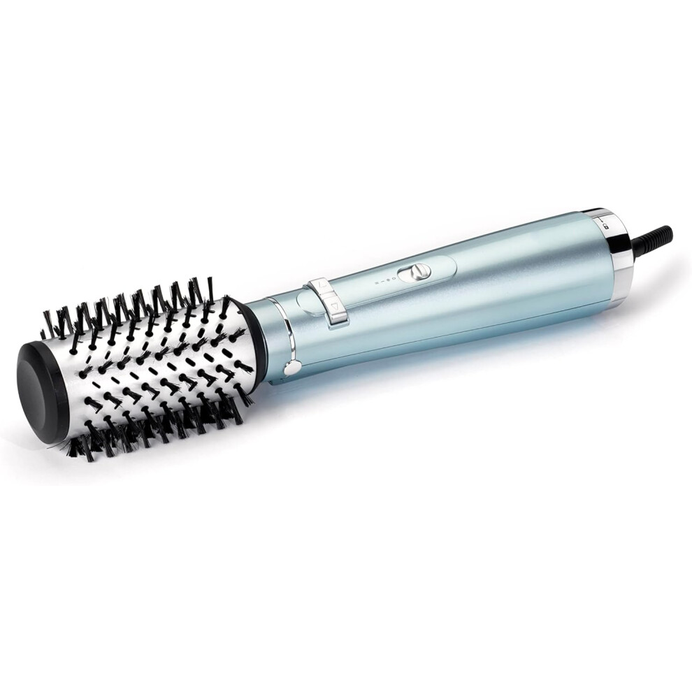 (Single) Air Styler, 700W Drying and Styling in one, 50mm Rotating Hair Dryer Brush, Ionic, smooth blow dry, Silver, Black