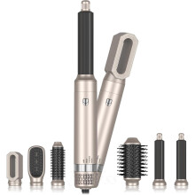 (6 in 1) 6 in 1 Auto Wrap Hairstyler,Hot Air Brush for Hair Styling, Automatic Electric Hair Blow Dryer Brush Set with Detachable Heads Comb for