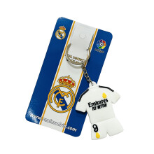 (For Real Madrid No. 9) Gift For Football Fans PVC Mini Jersey Keychain