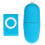 (Blue) Frequency 20 Female Wireless Remote Control Mp3 Style Vibrating Egg Women For 1