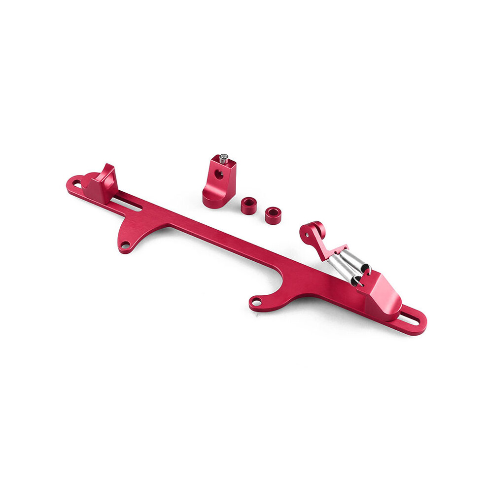 (Red) Aluminum Throttle Cable Carb Bracket Set For Holley 4500 Dominator Carburetor Bt-image-OPC-PG2T5PW-NEW