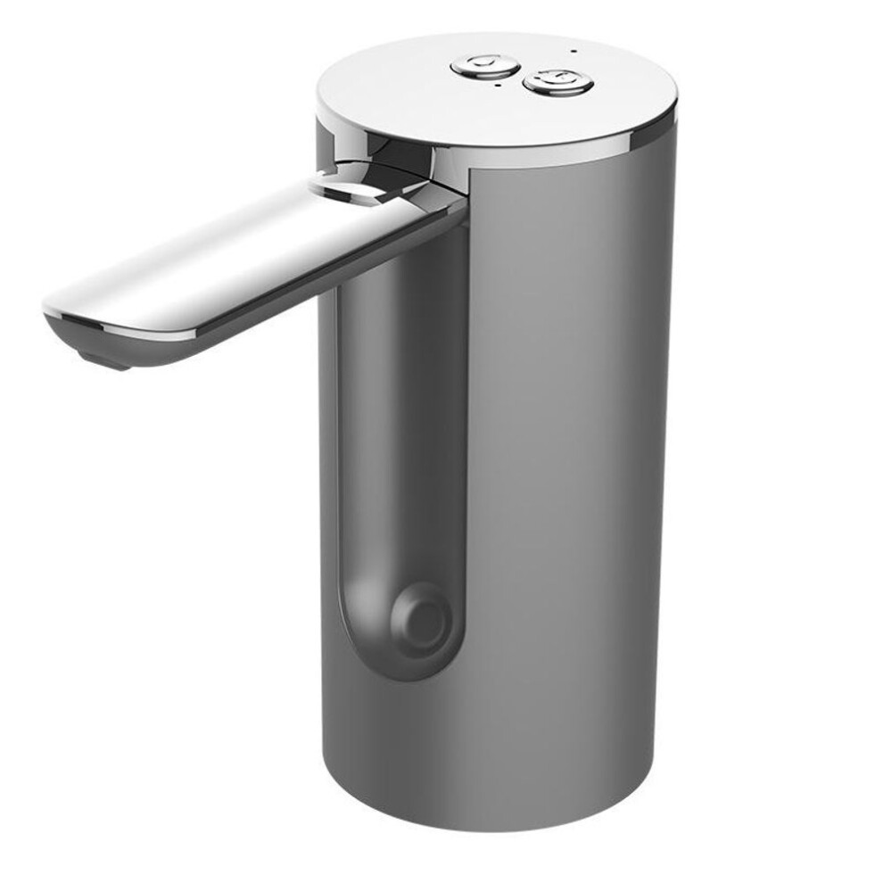 (silver) Bottled Water Pump Automatic Usb Rechargeable Water Bottled Pump Folding Intelligent Quantitative Water Dispenser Pump Foy Home