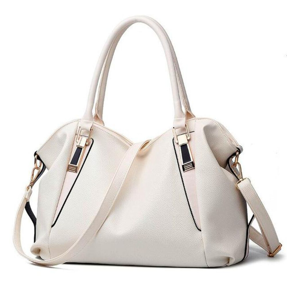 (white) Women bag Leather handbags Totes Portable Shoulder Bag Ladies Hobos Bag Crossbody Bags