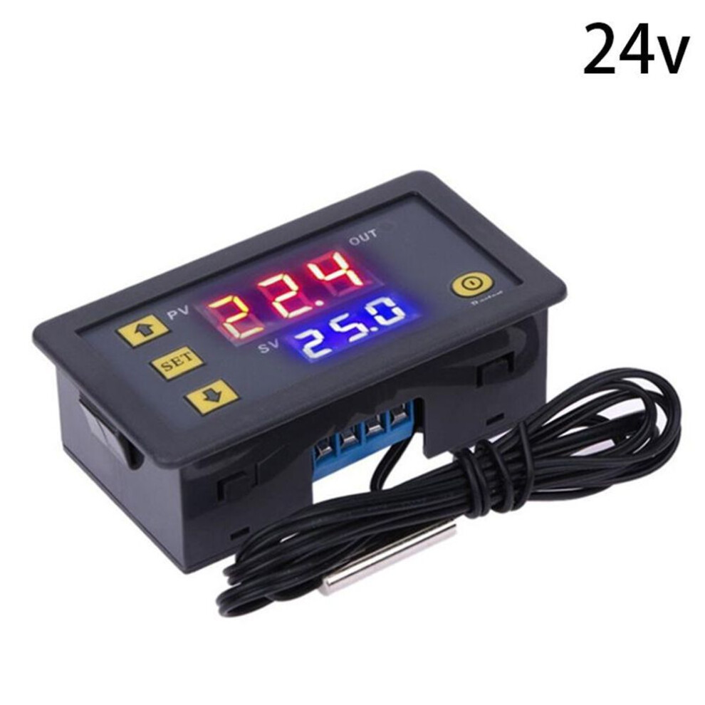 (24V) Digital Temperature Controller Thermostat Meter Temp Sensor Switch Regulator