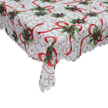 (Ribbon) Tablecloth Rectangular Christmas Table Cloth New Year Decorations Home 150x180cm