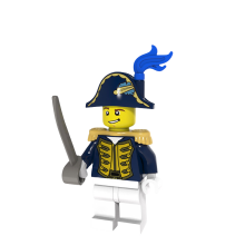 (Style C) Imperial Middle Ages Navy Pirate Building Block The Caribbean Mini Toy Figures