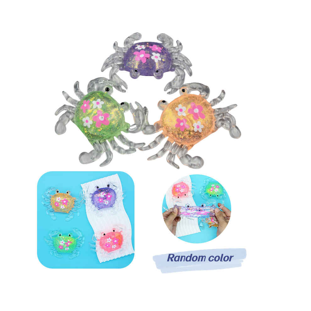 Flower Crab Large Decompression Toy Animal Squeeze Slow Rebound Soft Kid Squishy