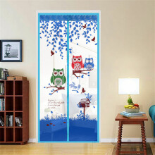 (Blue, 90x210cm/35.4x82.7in) Anti Mosquito 90100210cm Magnetic Tulle Automatic Closing Door Net Screen Mesh