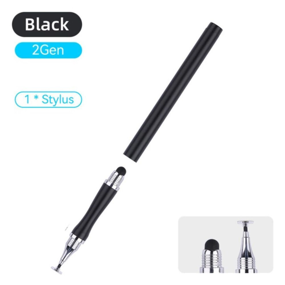(black) 2 In 1 Stylus Pen For Universal Drawing Tablet Capacitive Screen Touch Pen For Tablet Mobile Android Ios Ipad Xiaomi Vivo Oppo Samsung Accessories