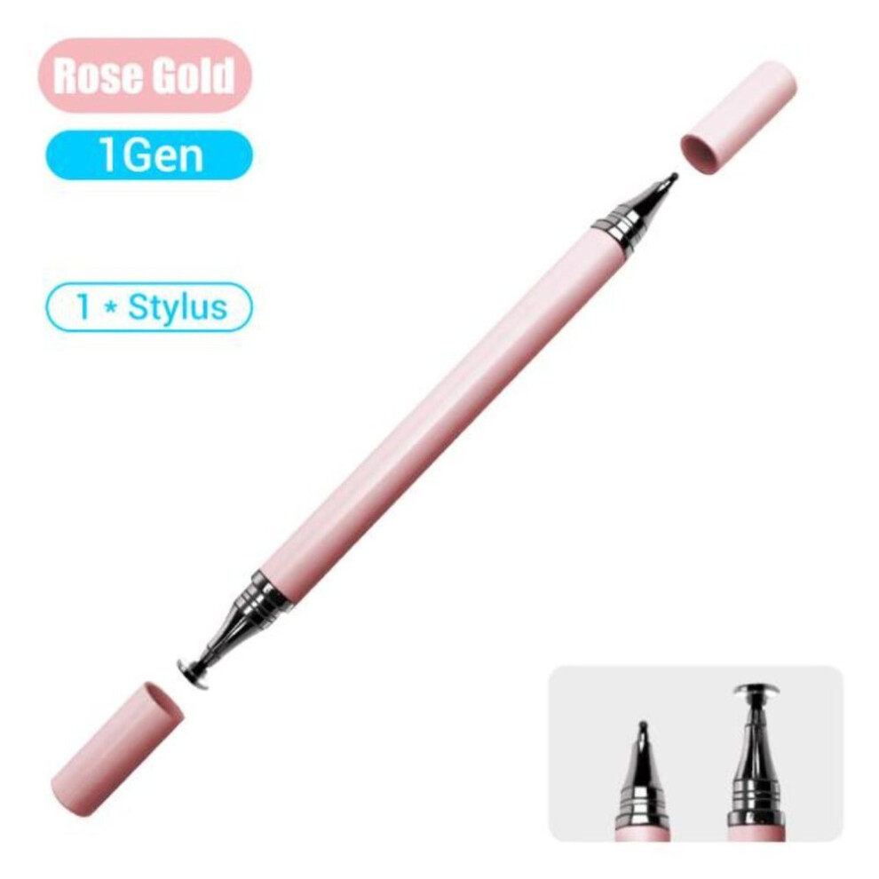 (pink) Universal 2 In 1 Stylus Pen Drawing Tablet Capacitive Screen Caneta Touch Pen For Ios Android Ipad Smart Pencil Accessories