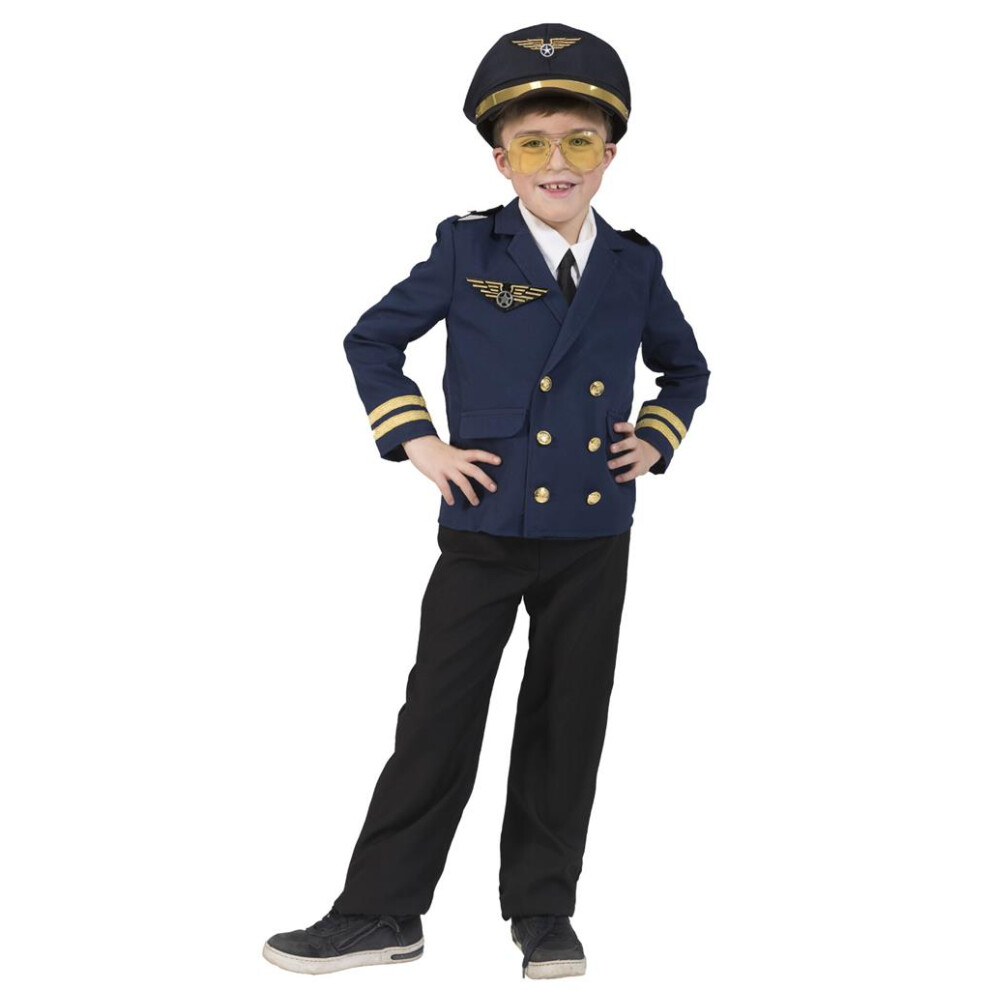 Photos - Fancy Dress  Boys Pilot / Captain Costume(8-9)