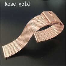 (rose gold, 14mm(width)) Milanese Watchband 12mm 14mm 16mm 18mm 20mm 22mm 24mm Universal Stainless Steel Metal Watch Band Strap Bracelet