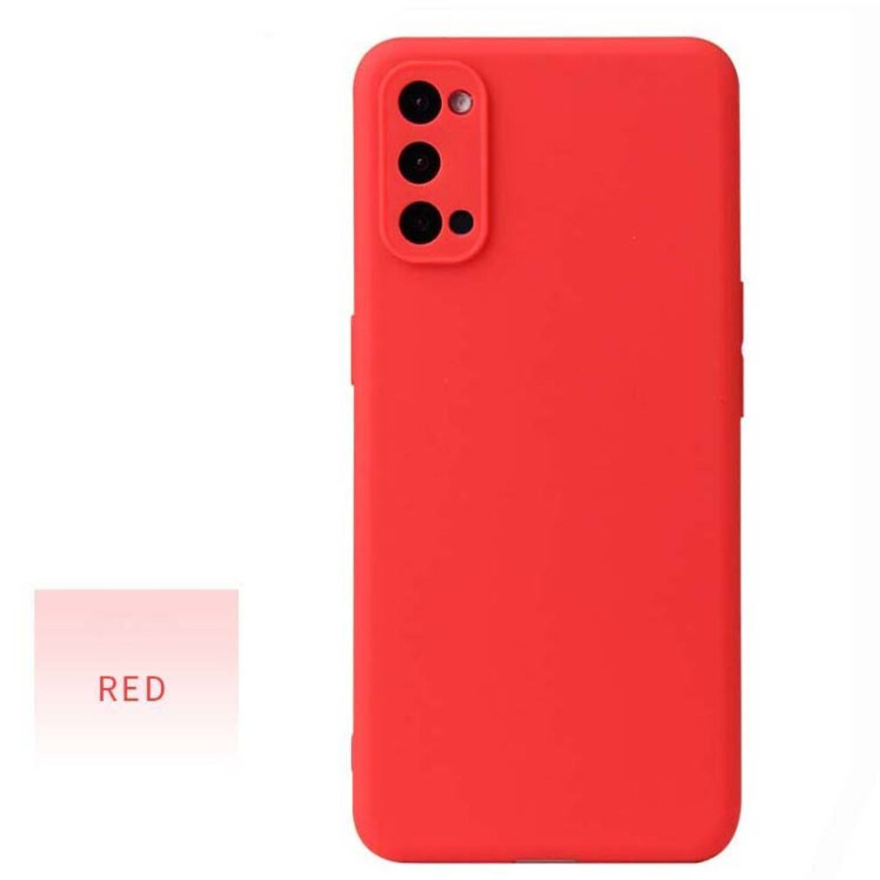 (red, For Realme C17) Silicone Cases for Realme 7 7i 8  8 Pro V3 V5 V15 5G V11 V13 X7 X7 Pro C17 C20 C21 C21Y  Full Cover Candy Matte Phone Bag for Oppo Realme GT