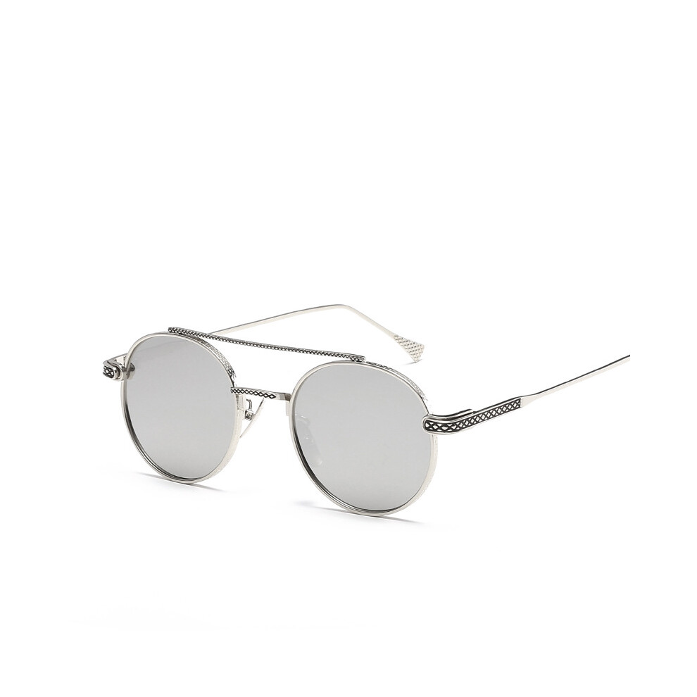 (Silver) Circle Women Fashion Gradient Ocean Lens Sunglasses Unisex Glasses Eyewear Sun-image-OPC-PG2TYC5-NEW