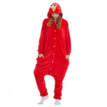 (Red, S) Street Adult Sesame Elmo Cookie Monster Costume Pajamas Pajamas Sleepwear Onsie