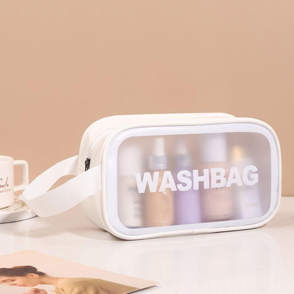 (white, Small) PVC Multifunction Waterproof Travel Storage Bag Swimming Bags Travel Organizer Bags Washbag