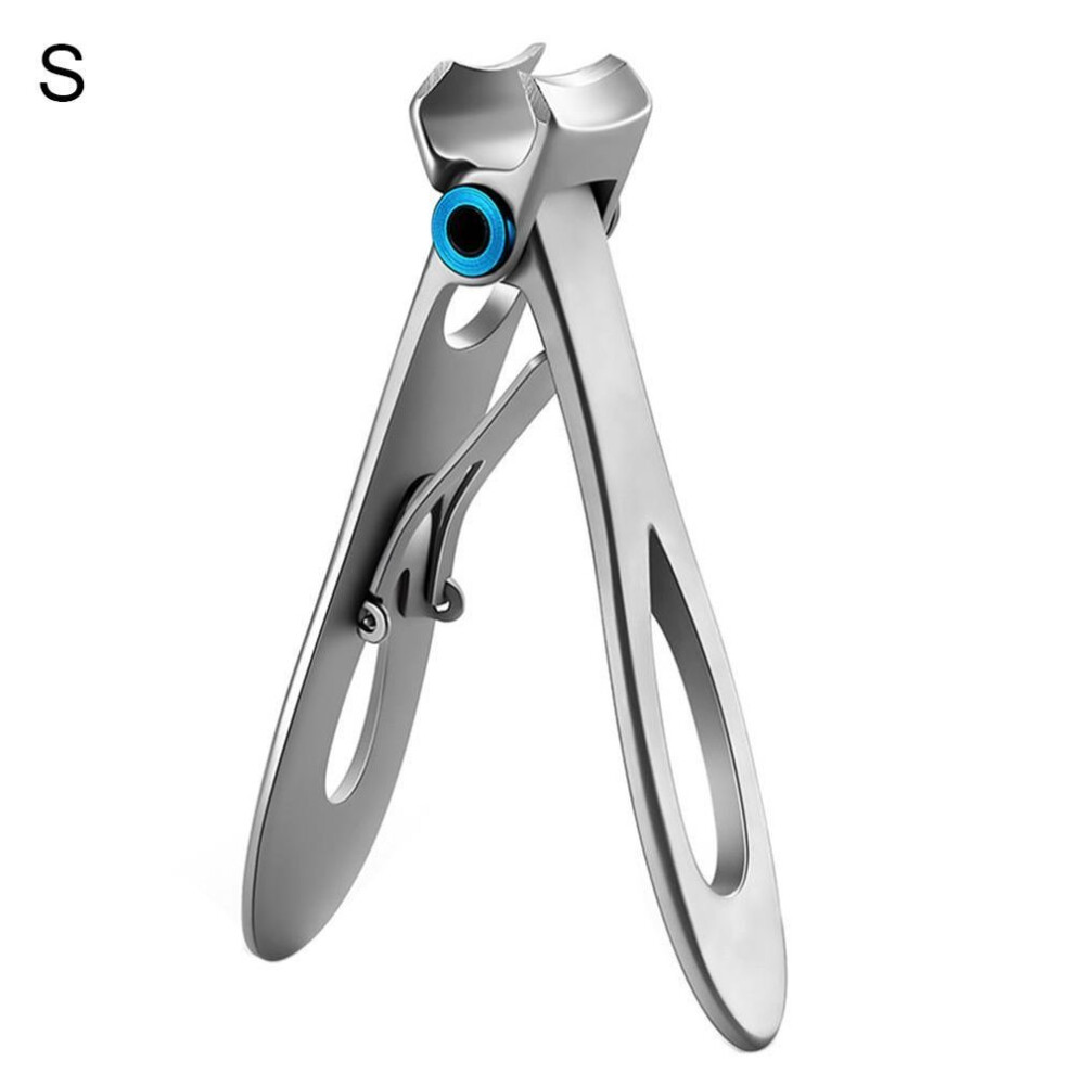 (silver, S) Steel Stainless Thick Mouth Wide Trimmer Fingernail Toenail Nail Art Cutter Nail Clippers