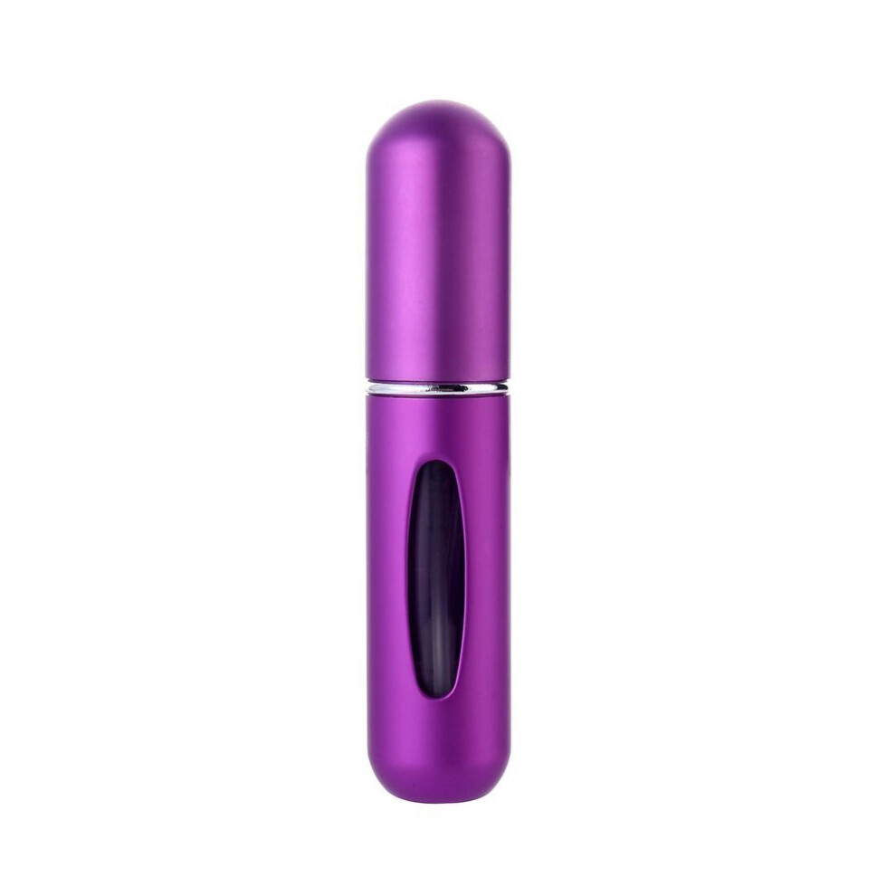 (purple) Perfume  Bottle Portable Mini Spray Empty Cosmetic Containers Atomizer For Self-pumping Dispenser Bottle  Perfume Container Portable Flush Spray
