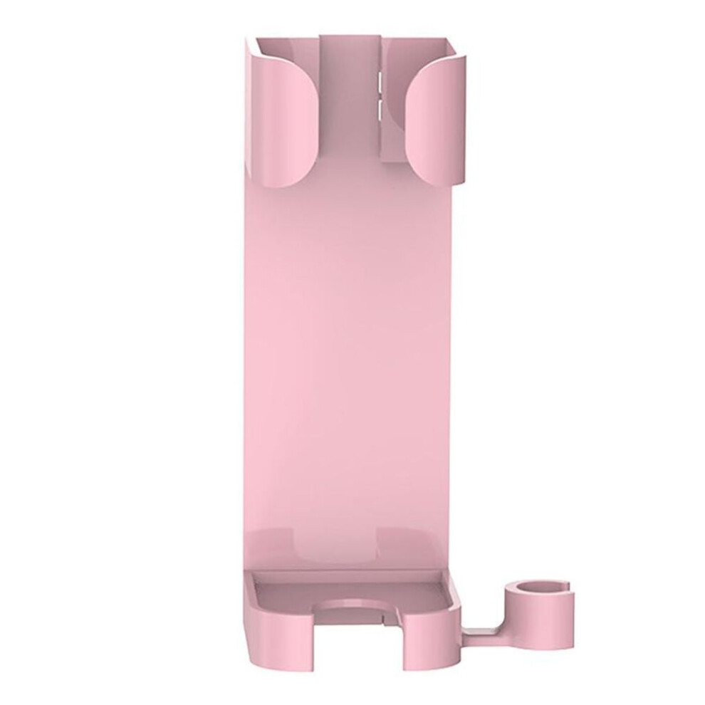(pink) Hair Curler Straighteners Holder Curling Iron Bracket Wall Mounted Hair Dryer