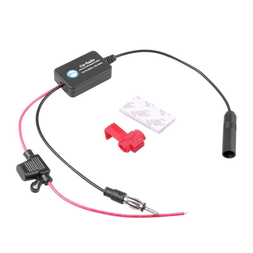 Dc 12v-24v Car Radio Antenna 25db Fm/am Signal Amplifier Booster For Marine Car Vehicle Boat 330mm Auto Accessories
