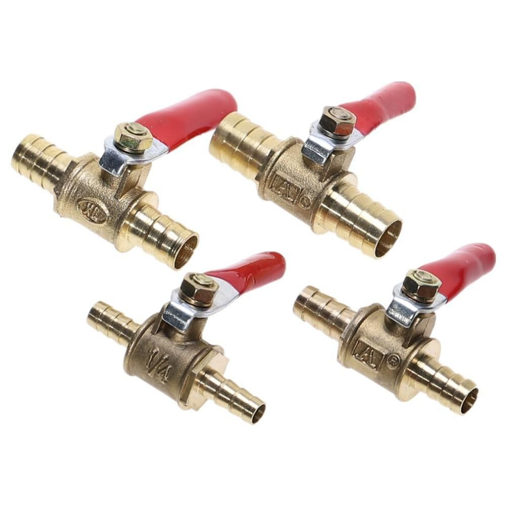 (Tube 6mm) 6mm-12mm Brasshose Barb Inline Water Oil Air Gas Fuel Line Shutoff Ball Valve Pipe Fittings