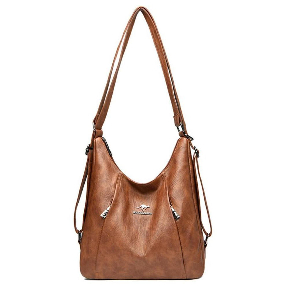 (brown) Luxury Handbags Women Bags Designer Multifunction Shoulder Bags For Women Travel Back Pack