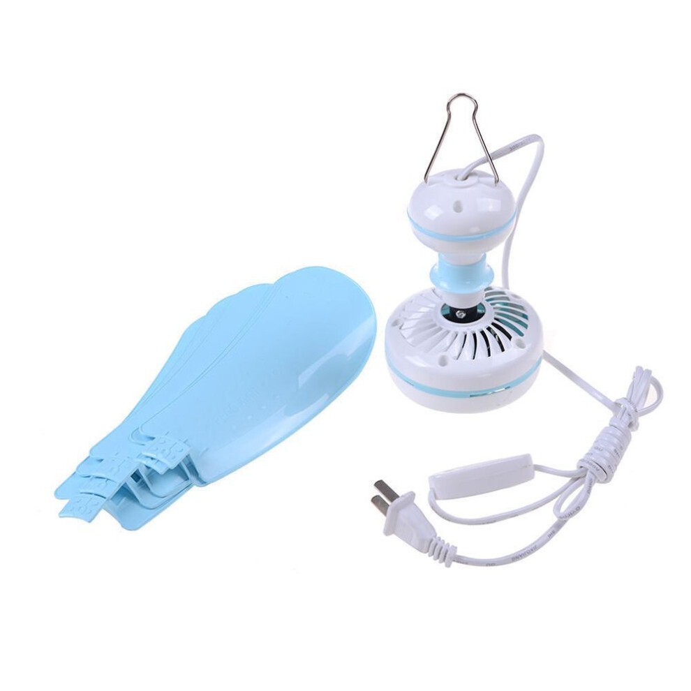 220v Large Silent Silent Mini Portable Ceiling Fan Mosquito Net Electric Fan