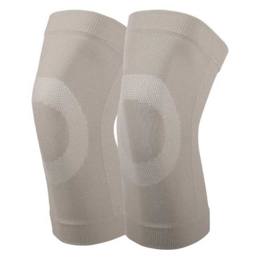 (grey, L) Elastic Wide Application Compression Ultrathin Bandage Basketball Knee Brace For Protector