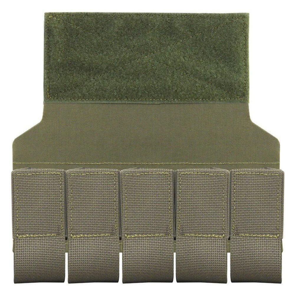 (green) Tactical 40mm 5 Banger Hanger Military M203 M79 M433 Smoke Grenade Holder Sub Abdominal Belly Pouch Airsoft Hunting Accessories
