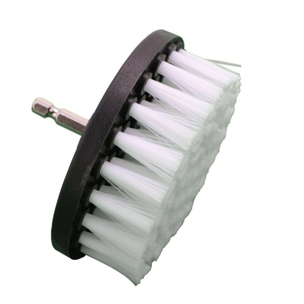 4 Inch Soft Drill Brush Attachment For Cleaning Carpet & Leather And Upholstery