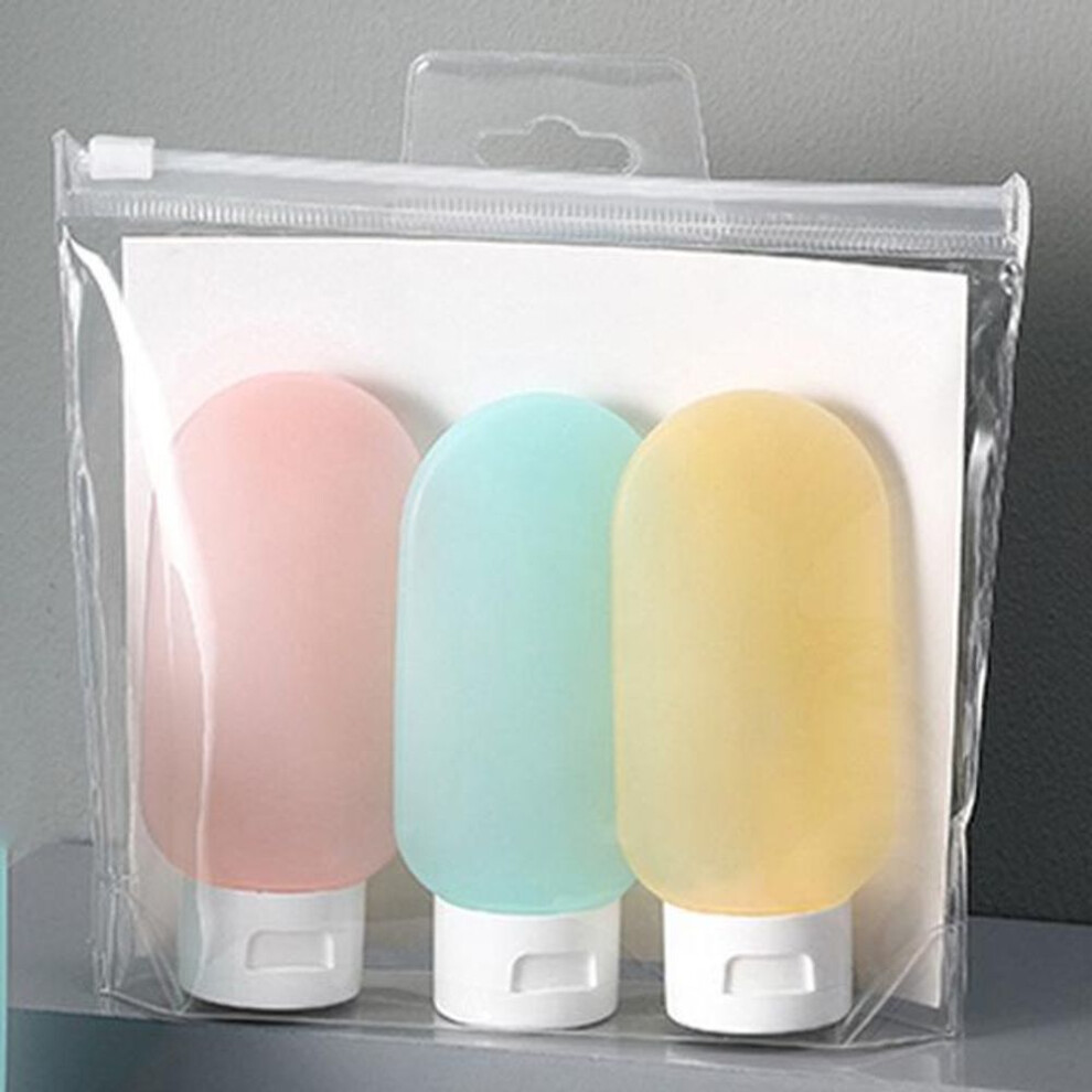 (F) Travel Refillable Bottle Set Spray Lotion Shampoo Shower Gel Tube Bottling Cosmetic Empty Liquid Container Portable Tool