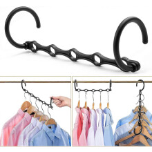 (As show, One size) 10 Pack Space Saving Plastic Magic Hangers, Bedroom Closet Organization and Stor BKJ