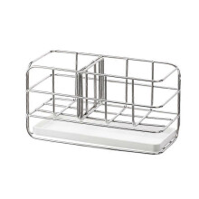 (As show, One size) Stainless Steel Sponge Holder, Dispenser Organizer, Soap Sponge Brush Drainer with Removable T KQZ