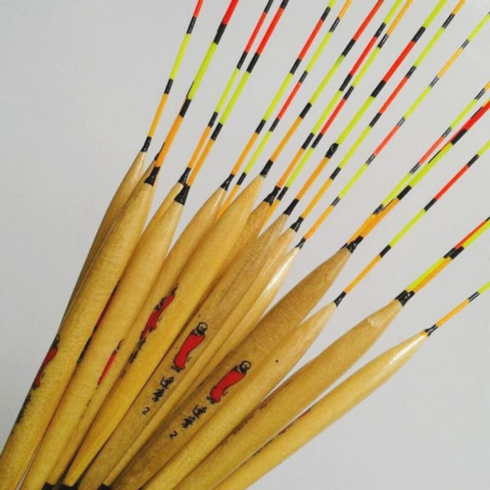 10Pcs/Lots Wood Fishing Float Tackle Tools Fishing Tank Flotteur Peche Float