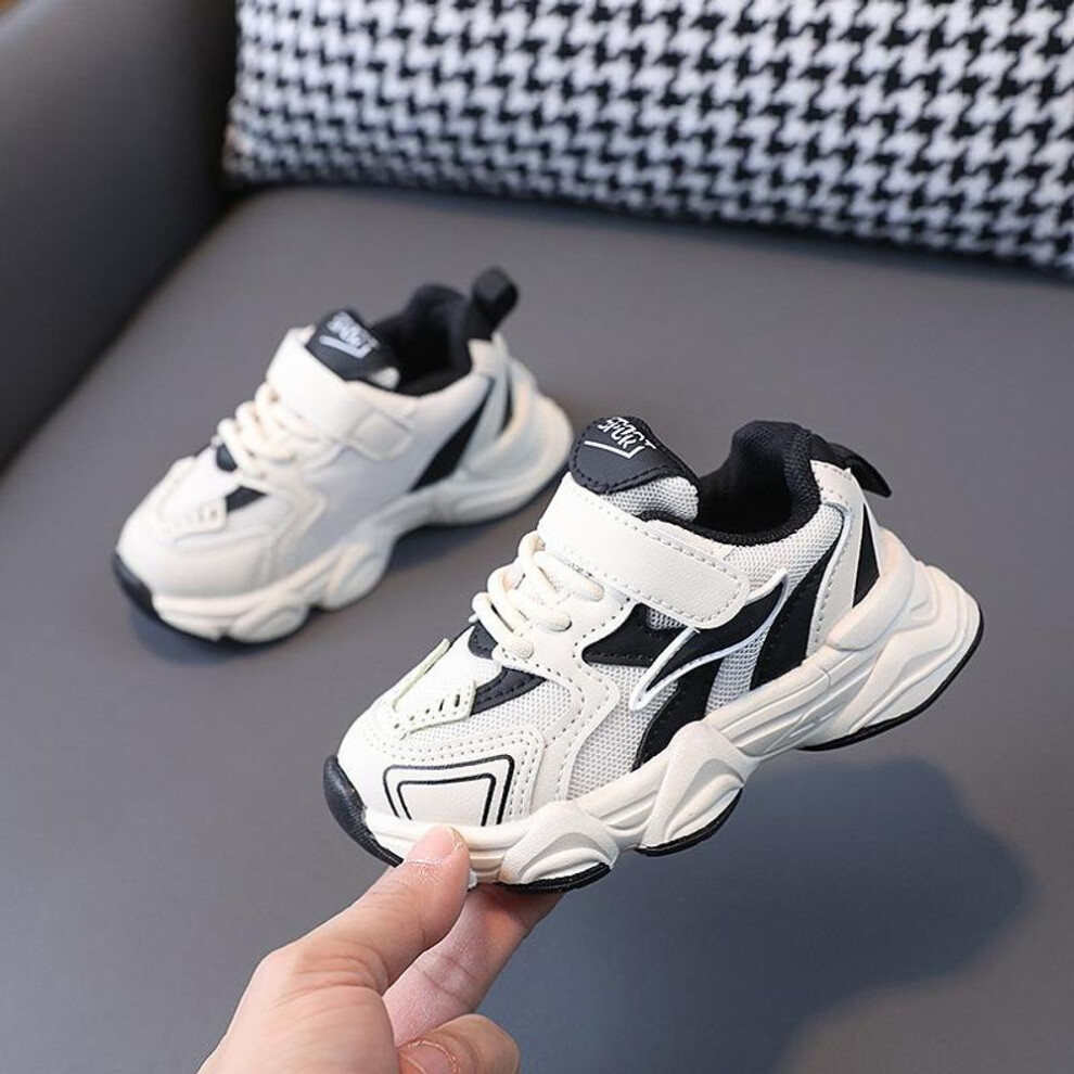 (black, 28) TWINFLAMES Boy Daddy Shoes Girls Sneakers Spring and Autumn New Toddler Net Shoes Kids Kids Baby Toddler Shoes