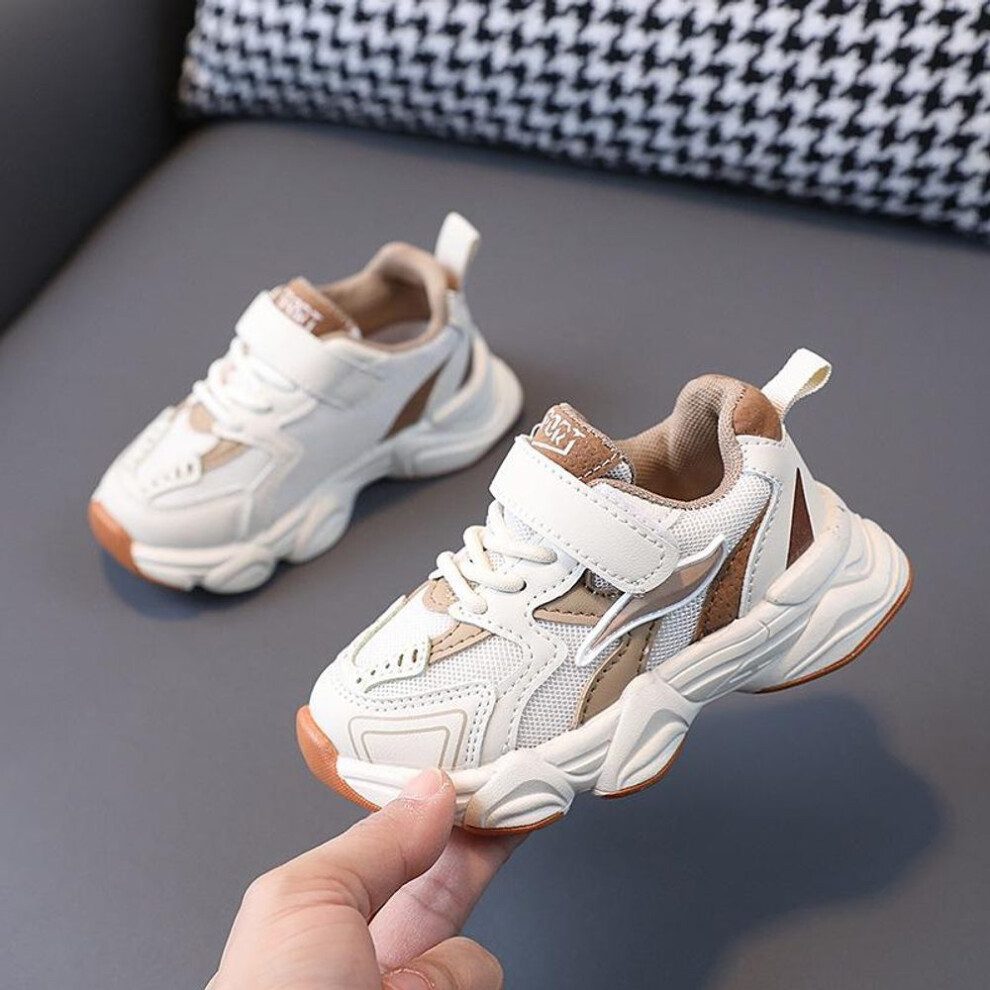 (brown, 24) TWINFLAMES Boy Daddy Shoes Girls Sneakers Spring and Autumn New Toddler Net Shoes Kids Kids Baby Toddler Shoes