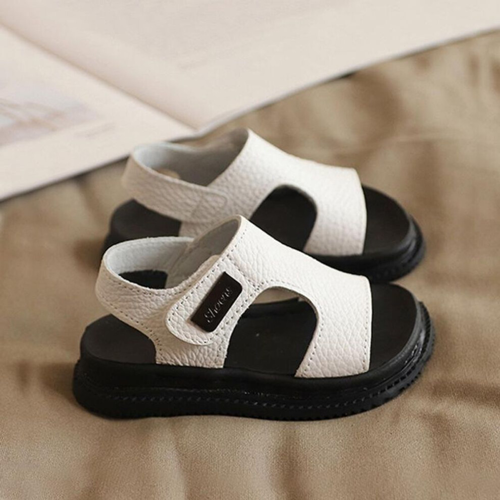 (white, 29) Boys Summer Soft Bottom Non-slip Children&apos;s Sports Beach Sandals Baby Toddler Girls Fashion Sandal Beach Sandals Kids Sandals