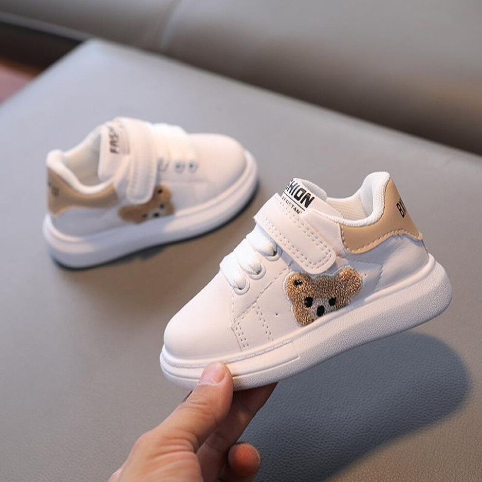 (beige, 28) Autumn New Panda Baby Kids Shoes Children&apos;s Sneakers Girls&apos; Small White Shoes Boys Casual Shoes