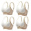 (XL, D) 4Pcs Super Wire-Free Push Up Bra 1
