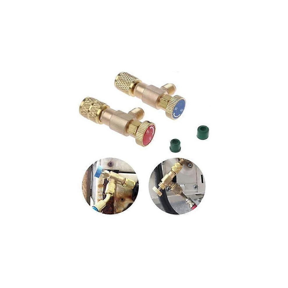 (As Show, One Size) Refrigerant Valve, Liquid Safety Valve For R410a R22 Air Conditioning Refrigerant ,2 [Sw 5093216524946