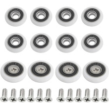 (As show, One size) 12 Sets Shower Door Wheels , Rollers RunnersCurved Shower Doors Pul JMV