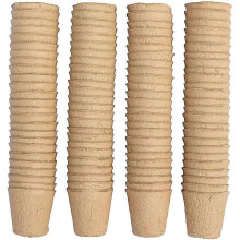 (As show, One size) 100 Pieces Seedling Pot, 8cm, Round, Home Gardening To NDS