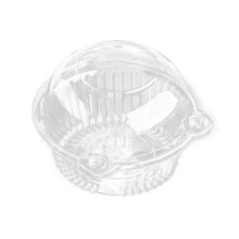 (As show, One size) Disposable Clear Plastic Dome Holders Cases Individual Cupcake Boxes(cat head box,50 p DJM