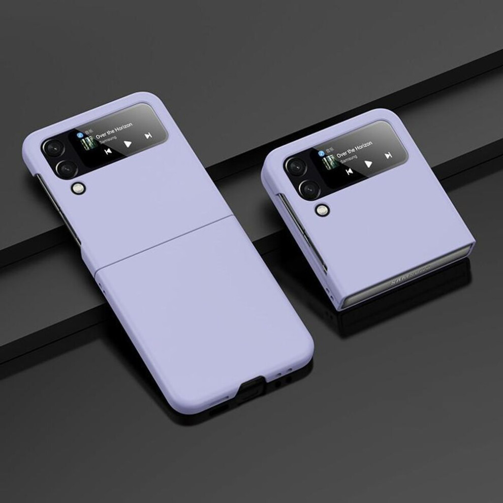 (, Samsung Galaxy Z Flip 5) Anti-Sweat Matte Pc Fashion Cover Case For Samsung Galaxy Z Flip6 Flip4 Flip5 Flip 6 3 5G Flip3 Flip 4 5 Anti-Drop M Purple 1007880028284