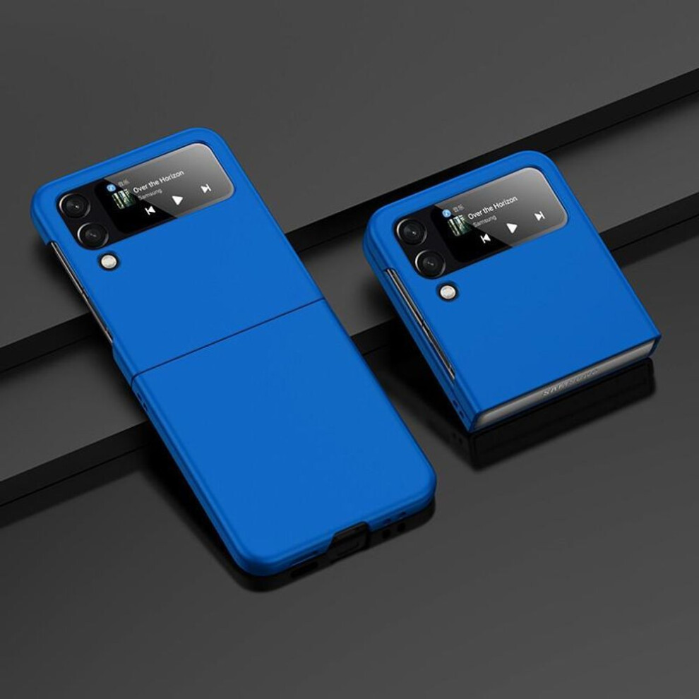 (Dark Samsung Galaxy Z Flip 5) Anti-Sweat Matte Pc Fashion Cover Case For Samsung Galaxy Z Flip6 Flip4 Flip5 Flip 6 3 5G Flip3 Flip 4 5 Anti-Dro Blue 1007880606833