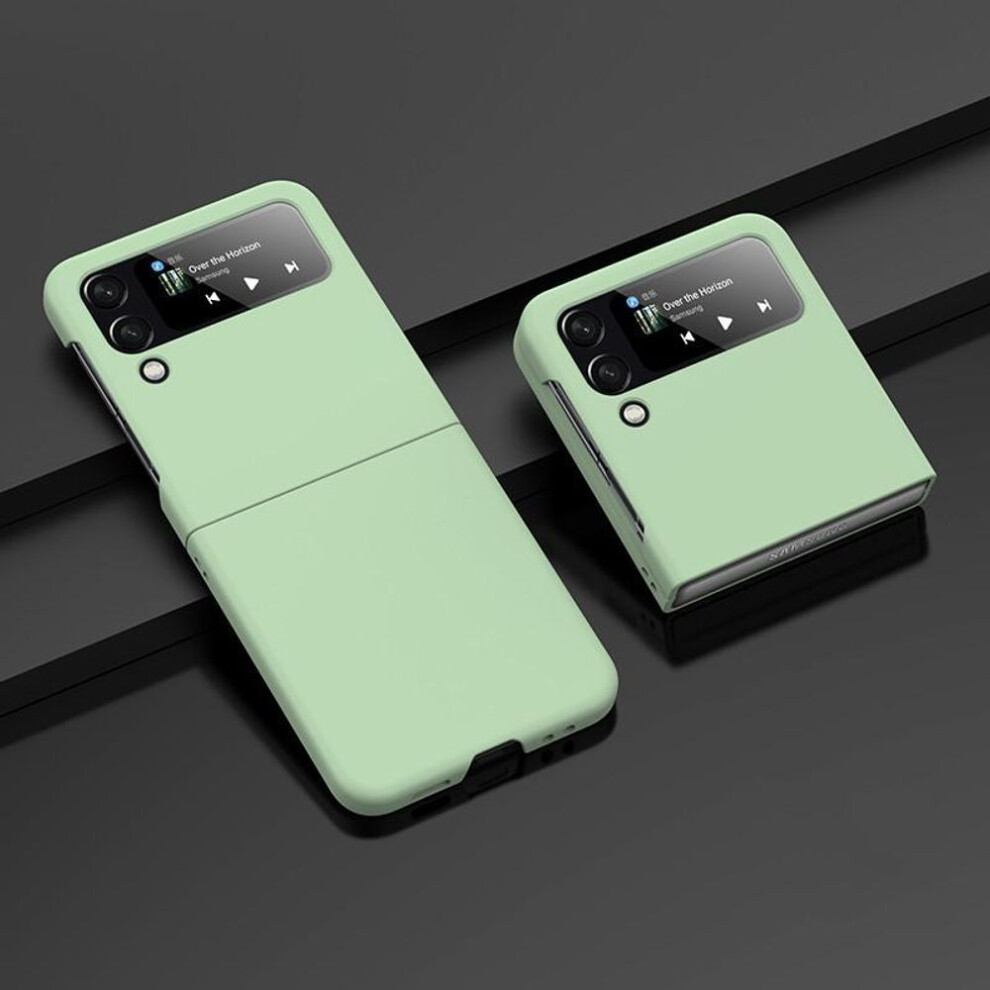 (light green, Galaxy Z Flip 3) Anti-Sweat Matte PC Fashion Cover Case for Samsung Galaxy Z Flip6 Flip4 Flip5 Flip 6 3 5G Flip3 Flip 4 5 Anti-Drop Mobile Phone Coque