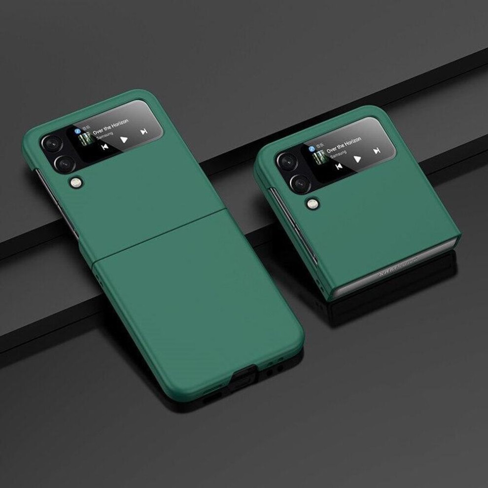 (Dark Samsung Galaxy Z Flip 6) Anti-Sweat Matte Pc Fashion Cover Case For Samsung Galaxy Z Flip6 Flip4 Flip5 Flip 6 3 5G Flip3 Flip 4 5 Anti-Dr Green 4196728463312