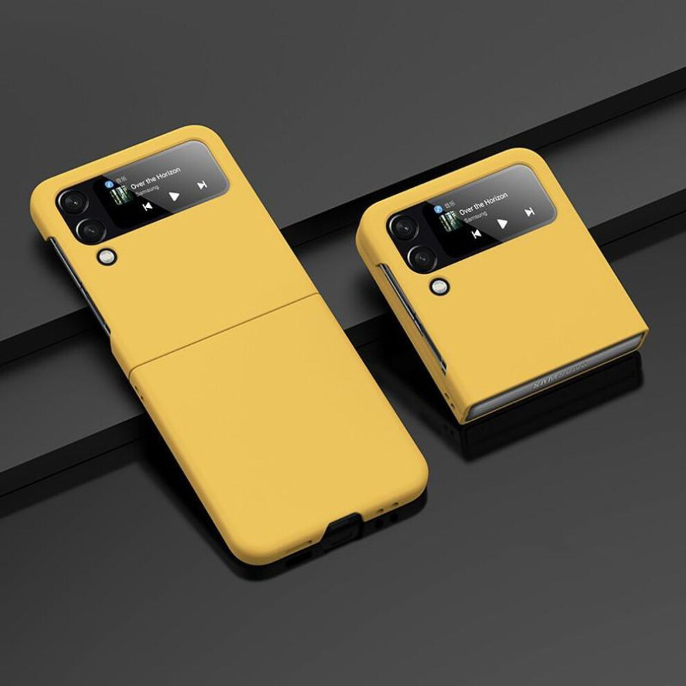 (yellow, Samsung Galaxy Z Flip 6) Anti-sweat Matte Pc Fashion Cover Case For Samsung Galaxy Z Flip6 Flip4 Flip5 Flip 6 3 5g Flip3 Flip 4 5 Anti-drop Mobile Phone Coque