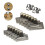 (L) 6x Handle File Name Card Cabinet Label Holder Antique Brass Drawer Pull Frame Zekai 3
